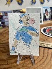 Aceo Art Card Original Hand Painted Ken Griffey Seattle Custom OOAK