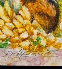 Chipmunk Watercolor Artwork On Premium Canvas Board Hand-Signed By Artist Vibran