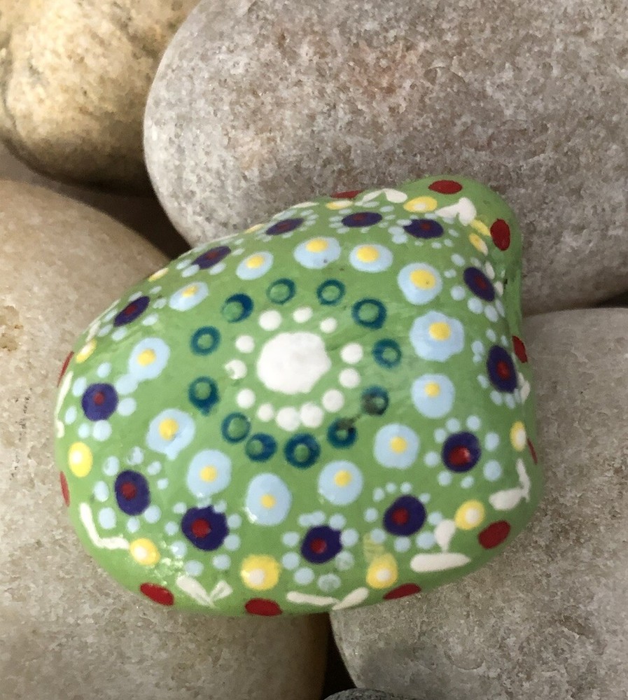 Mandala Design, Hand Painted Rock With Acrylic/Stone Art / Gift Ideas