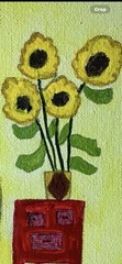 Harlem Renaissance American Folk Art Type Painting 14×11 „Read“