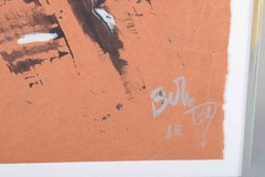 Unknown artist. Abstract composition. Mixed media on paper. 1964