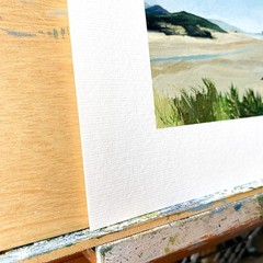 8×8 PNW Original Oil Painting Oregon Coast Cannon Beach Seascape Ocean Signed
