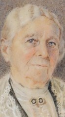 Antique Miniature Painting Older Woman Portrait Artist Else Hess Germany 1899-58