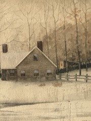SAMUEL CHAFFEE ANTIQUE 19TH CENTURY LANDSCAPE PAINTING OLD HUDSON RIVER 1890s