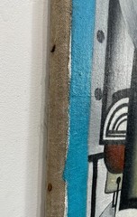 Fernand Leger painting on long canvas- Cubist painting