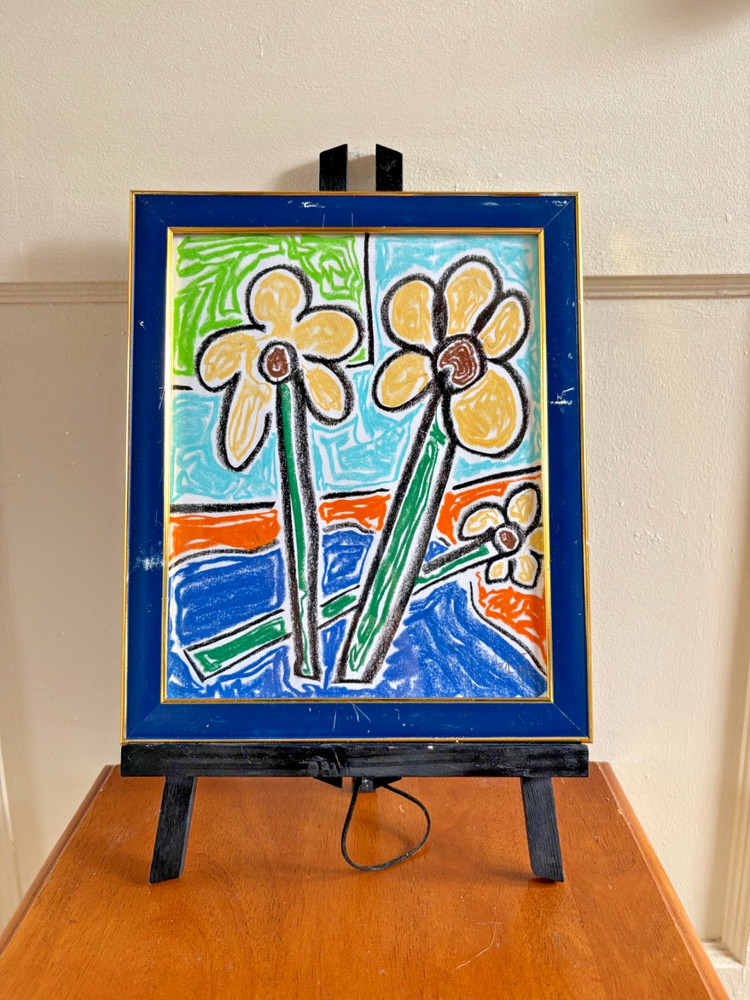 Original Murillo Painting | Daisies | 8×10″ | Pastel on Paper | Signed