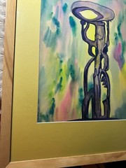 William Ferguson „An Abstract Composition“ Watercolor Painting -Framed
