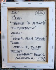 THERE IS ALWAYS TOMORROW 8×10 canvas original art oil painting signed Crowell