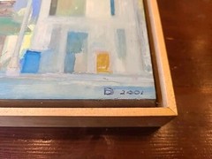 Stehanie Sanchez 2001 Oil Rae’s Restaurant Diner Santa Monica California Googie