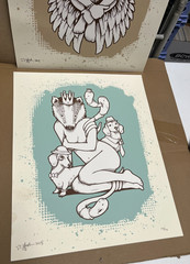 Jeremy Fish „Seasons of Change“ screen print set /100,2008 signed. w/ some wear