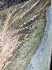 Original Landscape Painting On Wood Lake Katherine Santa Fe Baldy Mountain Art