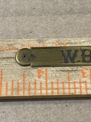 Antique Walter Blackman American Artist Brass Name Plate From Painting Frame
