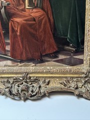 ANTIQUE MASTERFUL PORTRAIT PAINTING CARDINAL RELIGIOUS ICON INTERIOR LISTED OIL