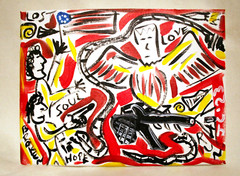 RED DAWN Jr CHARLIE FAST OUTSIDER POLITICAL FOLK POP ART HOLY SPIRIT WWIII USA