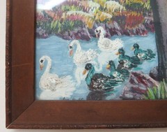 VICTOR JOESEPH GATTO 1890 -1965 FLORIDA FOLK ART PAINTING 14″ X 11″