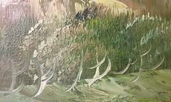 SOUTHWEST PUEBLOS SCENE oil painting canvas Native SW Desert