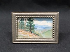 Minature Watercolors New Hampshire Albany Madison Mt. Chocorua Boulder Loop 4691