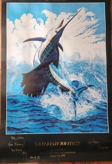 Guy Harvey Signed “Sailfish Bridge” Lithograph Ltd Editon #356/500 Personalized