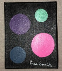 Hand Painted Acrylic Abstract Art by Fran Bernholz – (1) 8×10