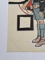 Antique Painting ILLUSTRATION UNIFORM JOSEPH KRAEMER LISTED FAMOUS 20 INCHES