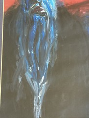 Original Fantasy Sci-fi Alien Life Oil Painting Framed Hanging Art Lloyd Olson