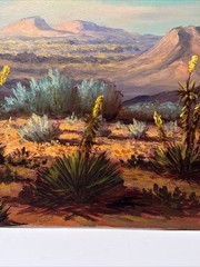 Chilton Landscape Painting Desert American Impressionist Impressionism Vintage