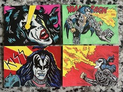 KISS CARD – ACEO Art Sketch Gene Simmons Trading Card Painting Drawing Paper