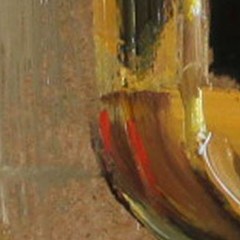 RED CHERRIES still life Oil painting UKRAINE 8X10