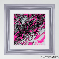 ‘Cartography 1′ Tristan Reasor Original Abstract Painting Acrylic 6×6 Fine Art