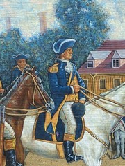 William Mix Original Oil Painting Colonial Revolutionary War Soldiers Framed