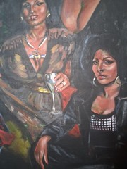 Original Art Portrait Vintage 1970’s Foxy Brown Pam Grier 36″×26″