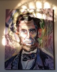 2016 PURPLE LINCOLN Acrylic on Canvas by Ukrainian Artist Anastasiya Yesipova