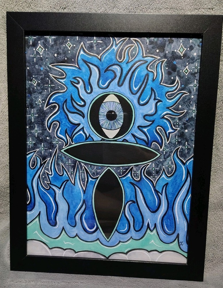 „Cosmic Consciousness“ – Original Painting (9×12 inches) – watercolor & acrylic