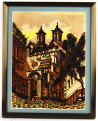 Vtg 1973 Signed Juro Village Scene Taxco, Mexico Watercolor Painting 9.25X12.25