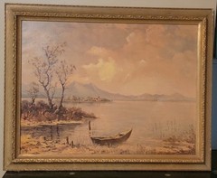 ORIGINAL ANDR. BETZ OIL ON CANVAS PAINTING SIGNED 30X37″ FRAMED VERY OLD…