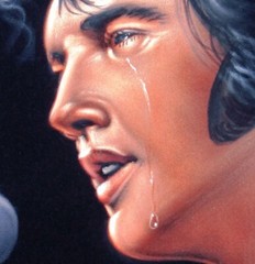 Elvis Presley by Argo, size 18×24, oil on black velvet A52