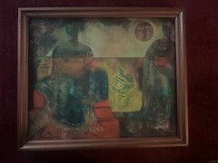 Peter Miller (Henrietta Myers) 1930s-40s Moonrise 18×22 Modernist Painting