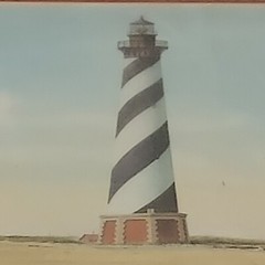 Framed Matted Cape Hatteras Lighthouse OBX North Carolina C. Keith Whitelock