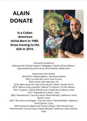 CUBAN ART ALAIN DONATE ACRYLIC CANVAS 30″X 40″SURREAL PAINTING CONTEMPORARY