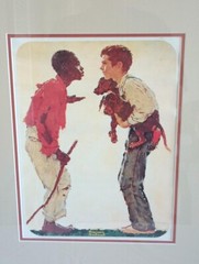 Norman Rockwell Veterinarian 21 in x 18 in Framed