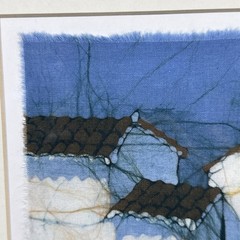 Batik Art Painting Original From Torremolinos Spain 1997 Signed Illegibly 12×15”