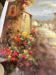 36″x 48” Estate Sized Tuscany Original Reproduction Oil Painting Mediterranean