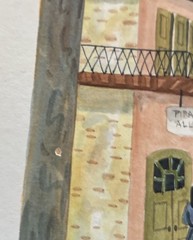 Vtg 1980 Pirate’s Alley New Orleans Original Watercolor; 7×9” Signed “Reynolds”