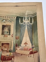 ANTIQUE INTERIOR PAINTING BY CARY 19TH TO 20TH CENTURY HEIRLOOMS ILLUSTRATION