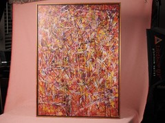 Laura Williams-Chassot 1992 Abstract Expressionism Painting 36″ x 26″