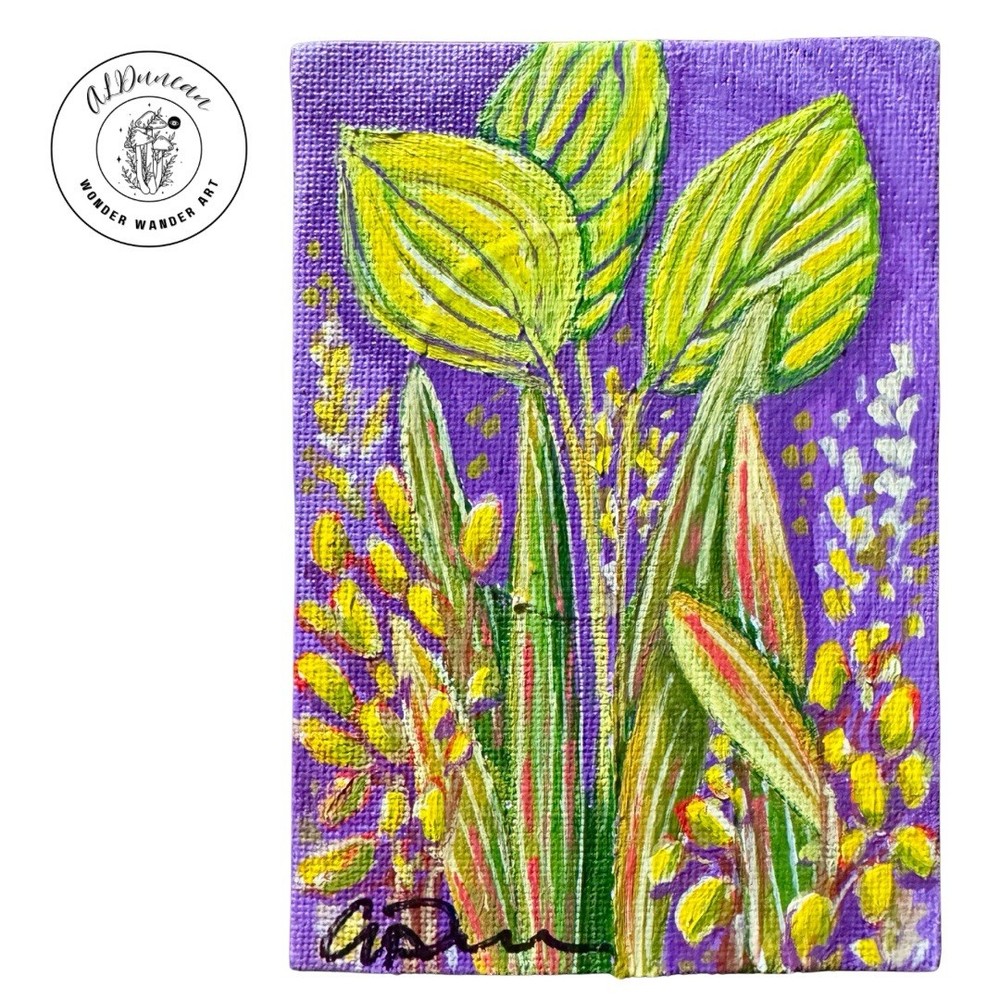 Magnet, Original Fauna Painting, One Of A Kind, 3 Inch X 4 1/2 Inches