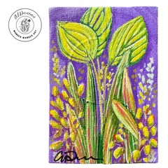 Magnet, Original Fauna Painting, One Of A Kind, 3 Inch X 4 1/2 Inches