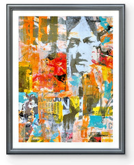 STEVEBARTZ ORIGINAL FRAMED „HOPE NO. 2“ 11X14 GALLERY THICK PAPER FINE ART
