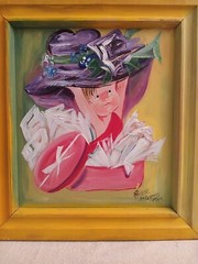Carole McReynolds Davis Painting 1974 19 1/2 x 21 1/2