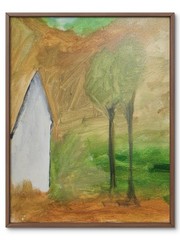 Abstract Minimalist House Modern Unique Acrylic Canvas 11X14